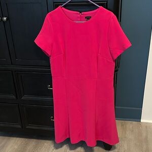 Ann Taylor Vibrant Pink Mini Dress
